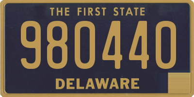 DE license plate 980440