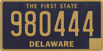 DE license plate 980444