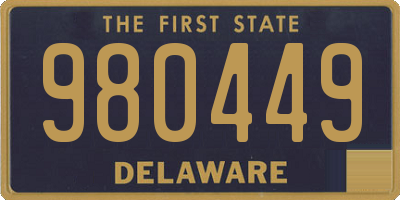 DE license plate 980449