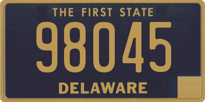 DE license plate 98045