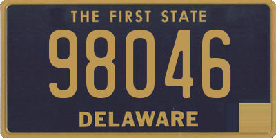 DE license plate 98046