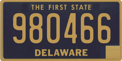 DE license plate 980466
