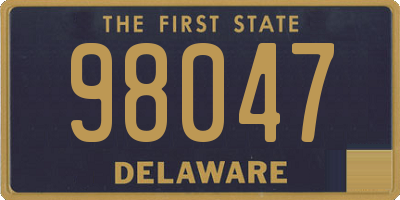 DE license plate 98047