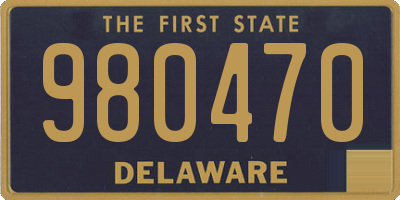 DE license plate 980470