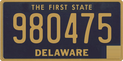 DE license plate 980475