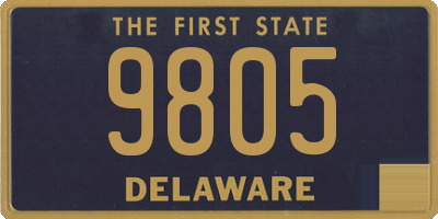 DE license plate 9805