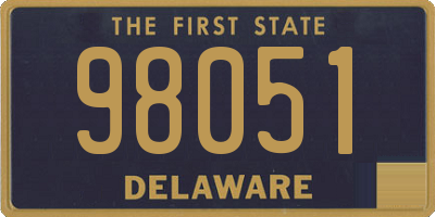 DE license plate 98051