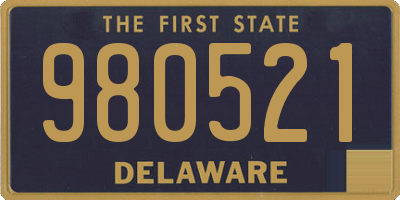 DE license plate 980521