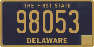 DE license plate 98053