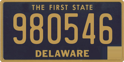 DE license plate 980546