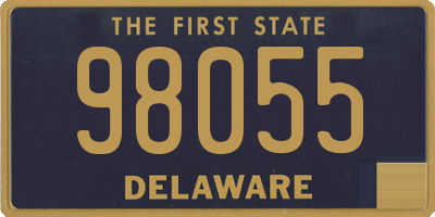 DE license plate 98055