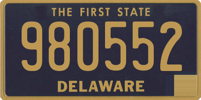 DE license plate 980552