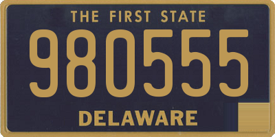 DE license plate 980555