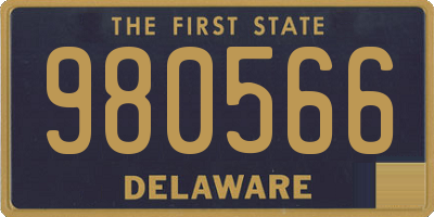 DE license plate 980566
