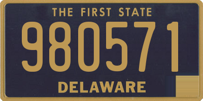 DE license plate 980571