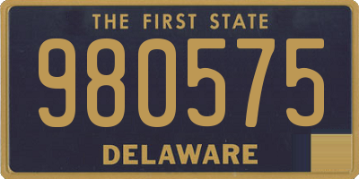 DE license plate 980575