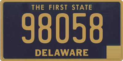 DE license plate 98058