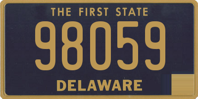 DE license plate 98059