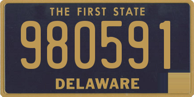 DE license plate 980591