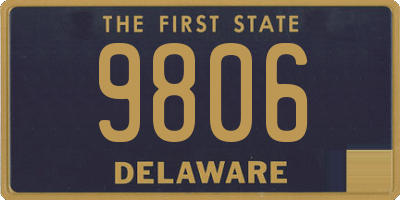 DE license plate 9806