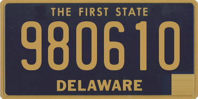 DE license plate 980610