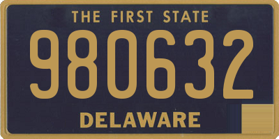DE license plate 980632