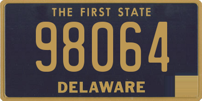 DE license plate 98064