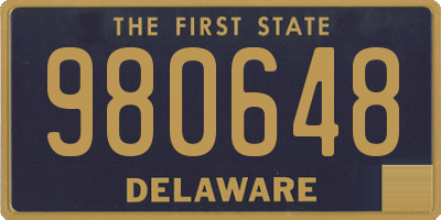 DE license plate 980648