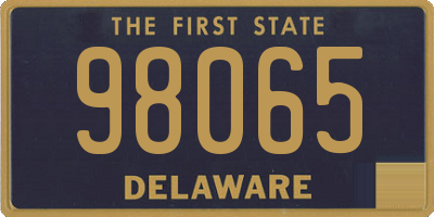 DE license plate 98065