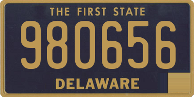 DE license plate 980656