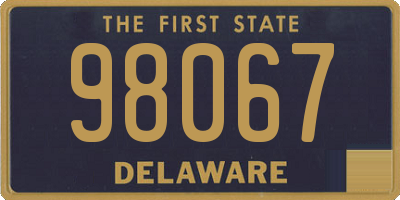 DE license plate 98067