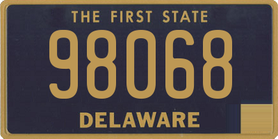 DE license plate 98068