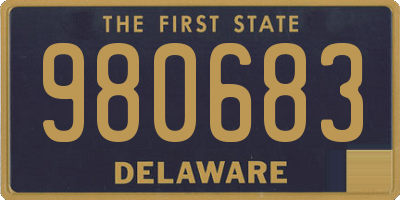 DE license plate 980683