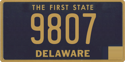 DE license plate 9807