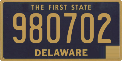 DE license plate 980702