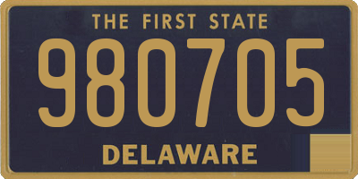 DE license plate 980705