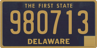 DE license plate 980713