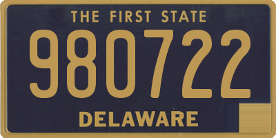 DE license plate 980722