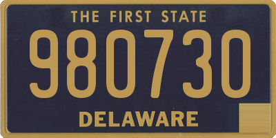 DE license plate 980730