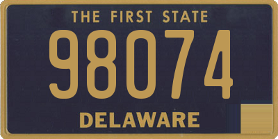 DE license plate 98074