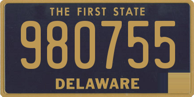 DE license plate 980755