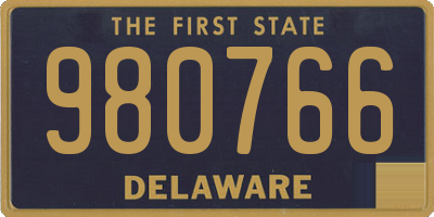 DE license plate 980766