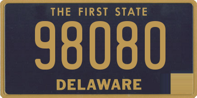 DE license plate 98080
