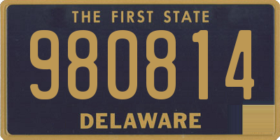 DE license plate 980814