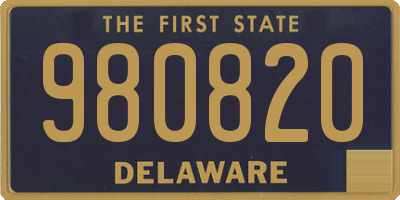 DE license plate 980820