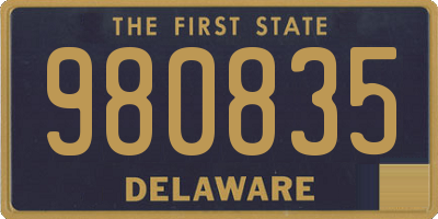 DE license plate 980835