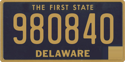 DE license plate 980840