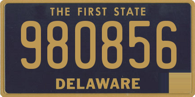DE license plate 980856