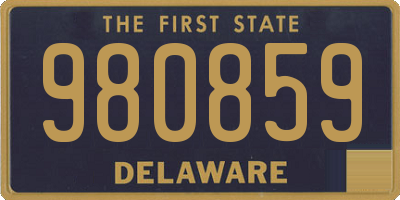 DE license plate 980859