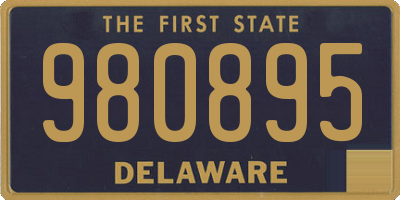 DE license plate 980895